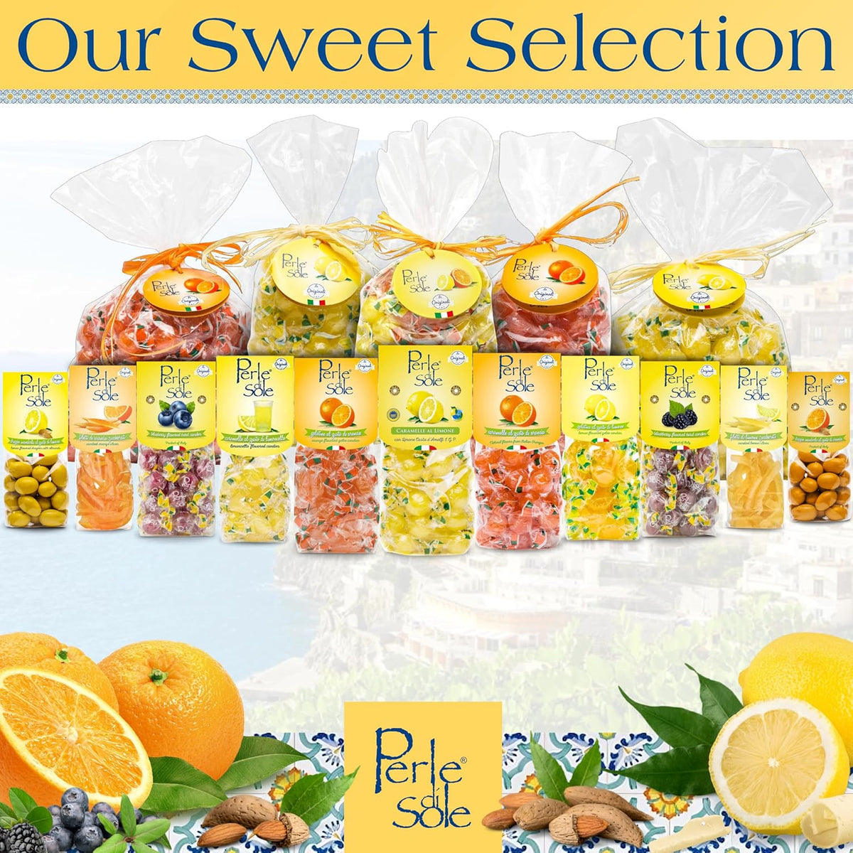 Perle di Sole Limone Candy Wraps – Outdoor Wedding Favor That Survives the Heat and the Hand-Off
