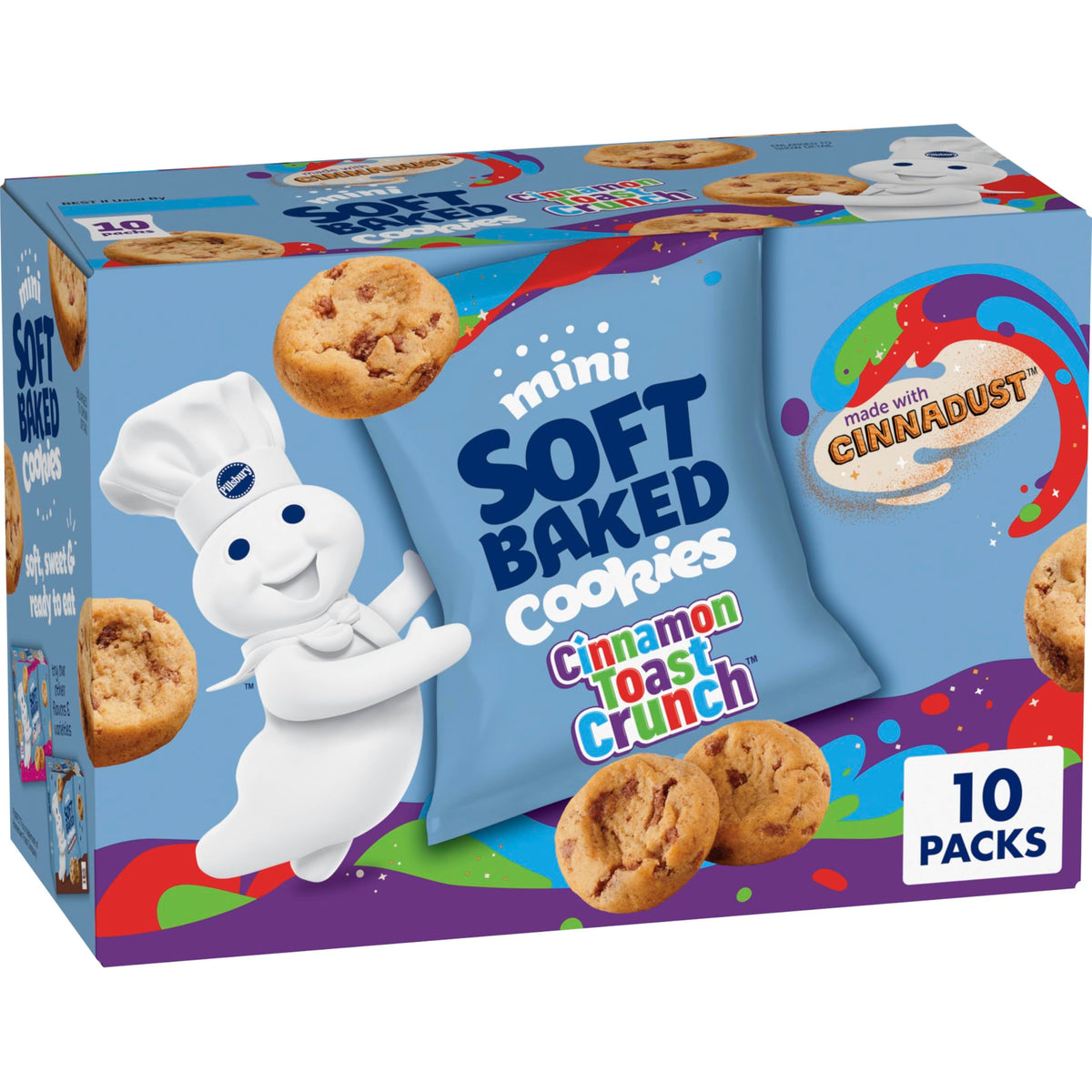 Pillsbury Mini Soft Baked Cookies – Travel-Friendly Grab-and-Go Cookie Snack Bags for Hiking, Car Rides & Outdoor Adventures