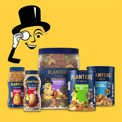 Planters Salted Peanuts Bulk Tin – Clean Three-Ingredient Snack for Wellness Routines and On-the-Go Nutrition