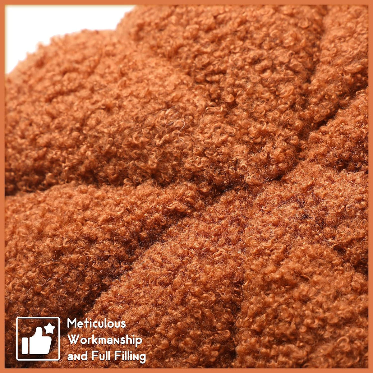 plush firmness suitable for both leaning and decorative display