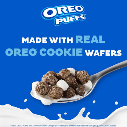 Post Oreo Puff Cereal – Brain-Fuel Marshmallow Snack for Homework Sessions and Office Desk Cravings, Pack of 2