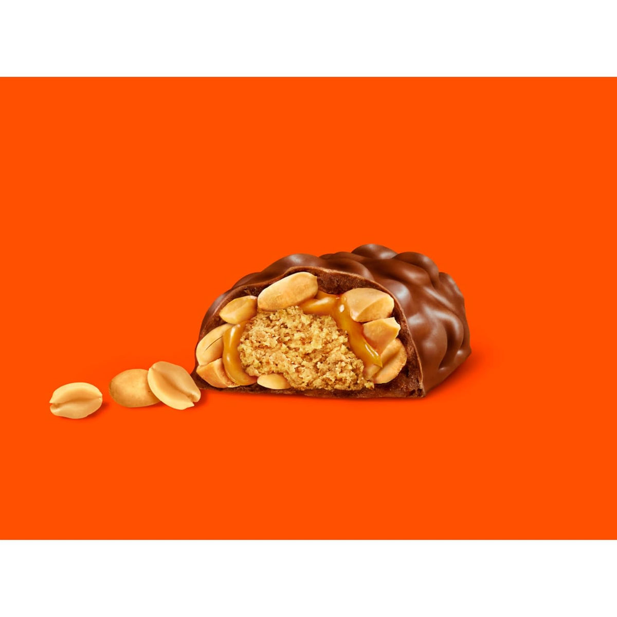 REESE'S NUTRAGEOUS Caramel Peanut Butter Candy Bars – Trick-or-Treat and Classroom Party Handout for Kids, Bulk Individually Wrapped 36-Count Box