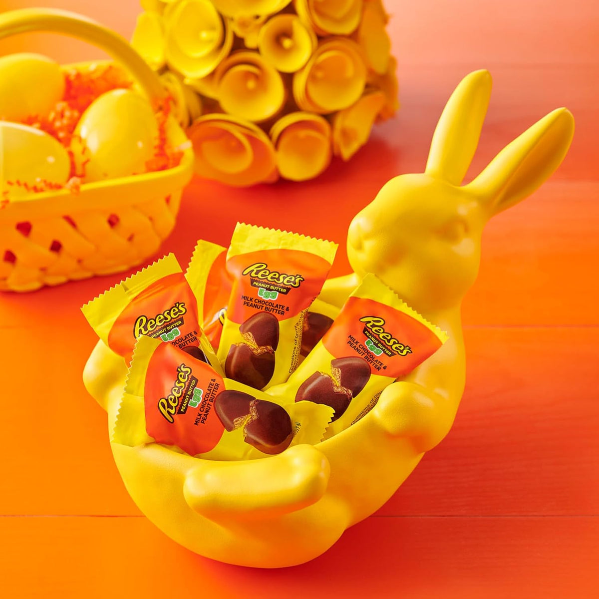 REESE'S Peanut Butter Easter Eggs – Safe Individually Wrapped Treats for Children's Easter Baskets
