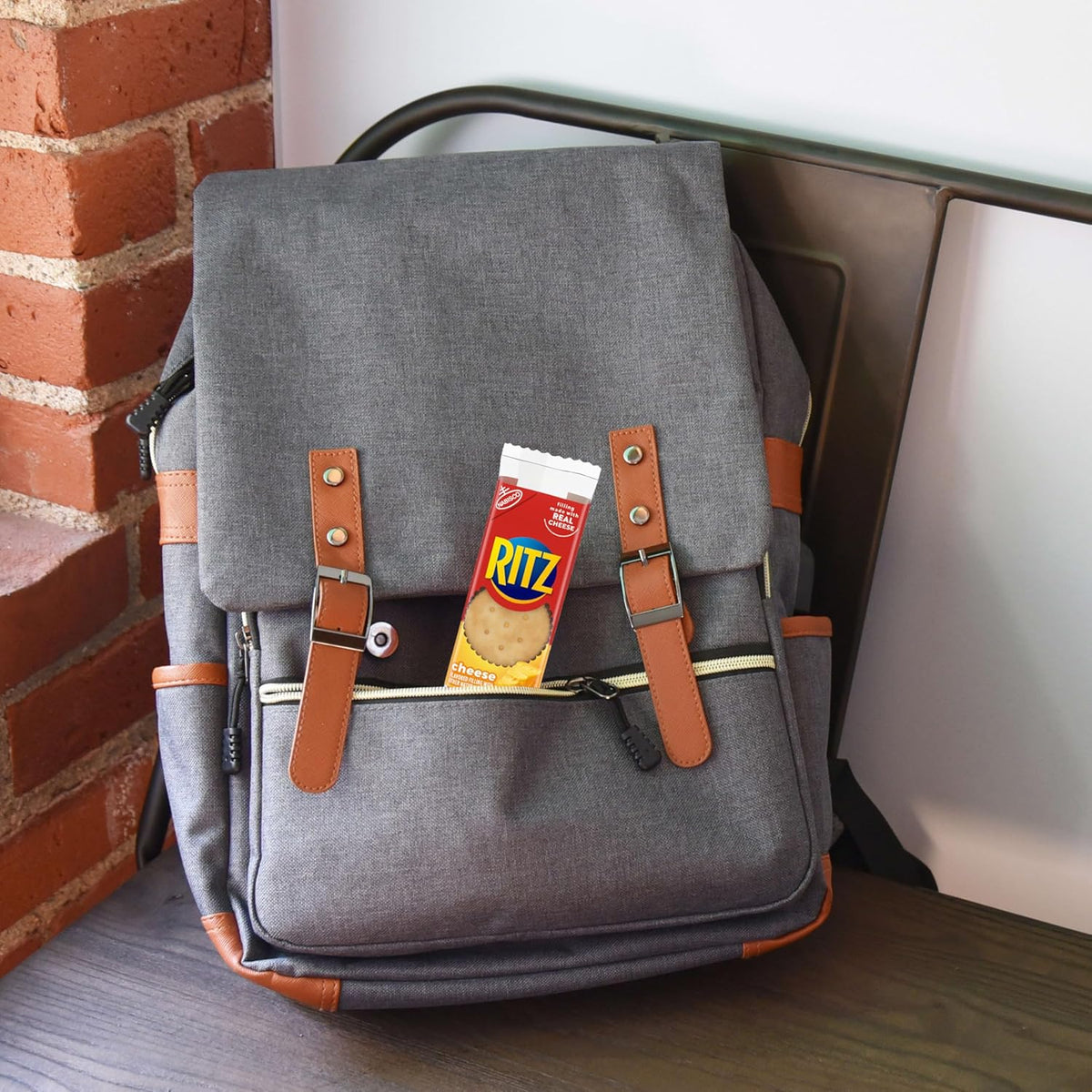 RITZ Cheese Sandwich Crackers, Parent-Approved Pantry Staple for Kids' Lunchboxes and After-School Snacking