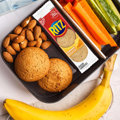 RITZ Cheese Sandwich Crackers, Parent-Approved Pantry Staple for Kids' Lunchboxes and After-School Snacking