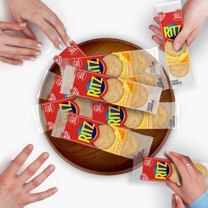RITZ Cheese Sandwich Crackers, Parent-Approved Pantry Staple for Kids' Lunchboxes and After-School Snacking