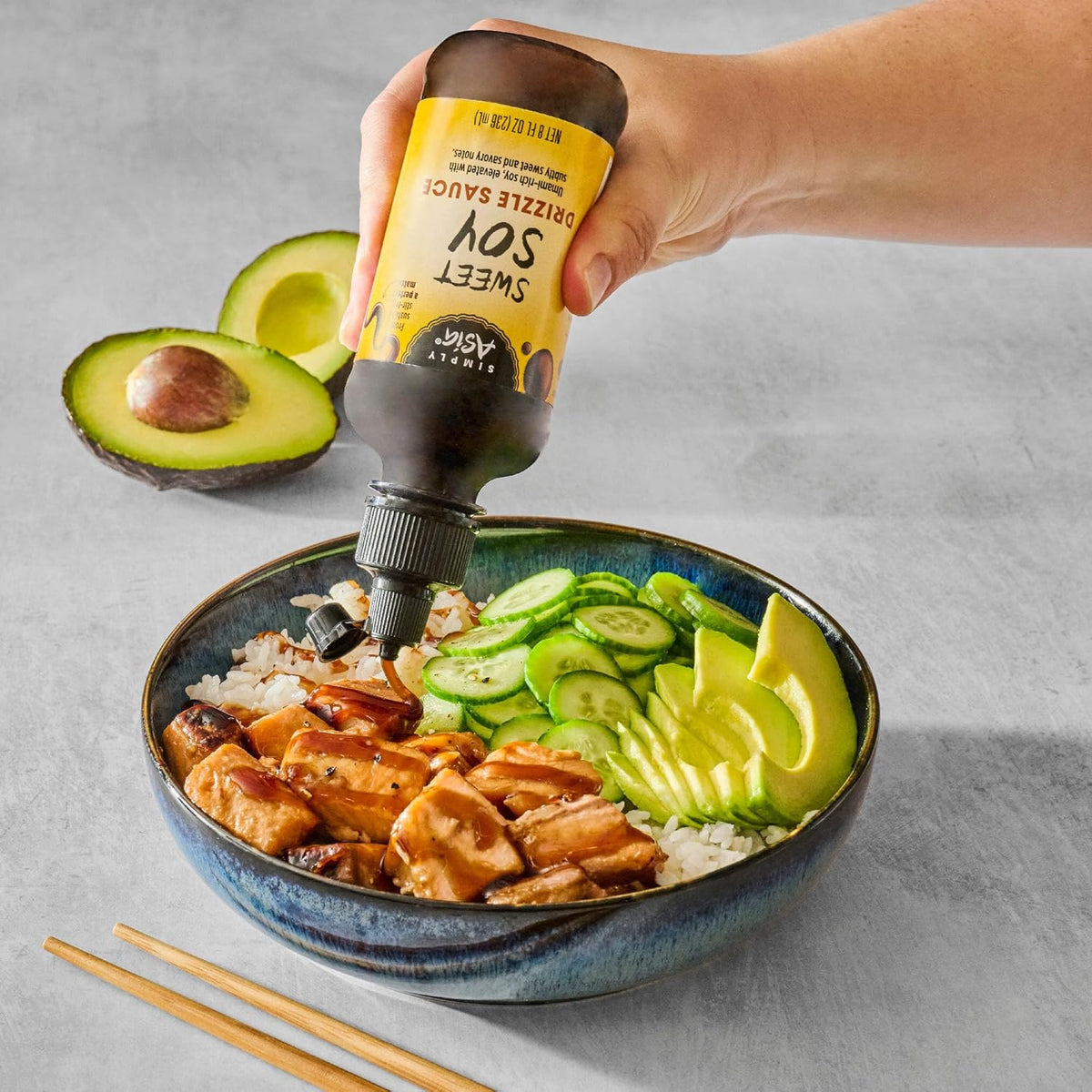 Simply Asia Sweet Soy Drizzle Sauce — Cozy At-Home Sushi and Bowl Night Flavor Ritual, 8 fl oz Squeeze Bottle