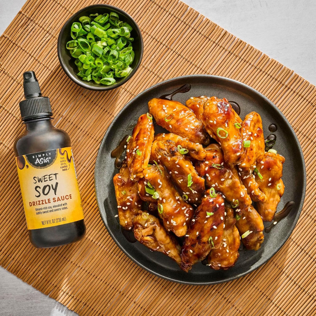 Simply Asia Sweet Soy Drizzle Sauce — Cozy At-Home Sushi and Bowl Night Flavor Ritual, 8 fl oz Squeeze Bottle