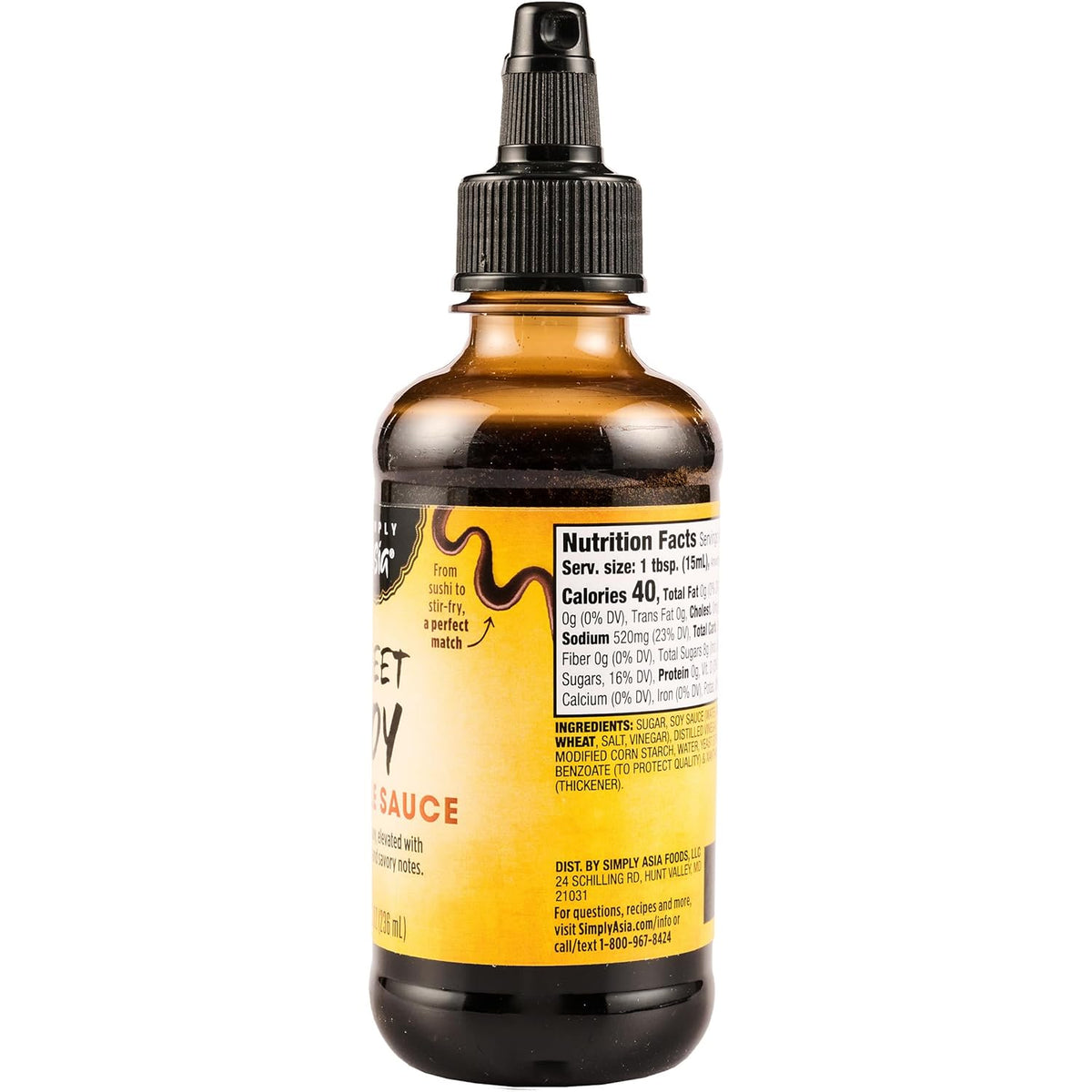 Simply Asia Sweet Soy Drizzle Sauce — Cozy At-Home Sushi and Bowl Night Flavor Ritual, 8 fl oz Squeeze Bottle