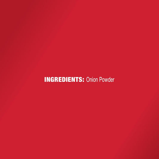 single-ingredient formulation: 100% onion powder with no additives or fillers