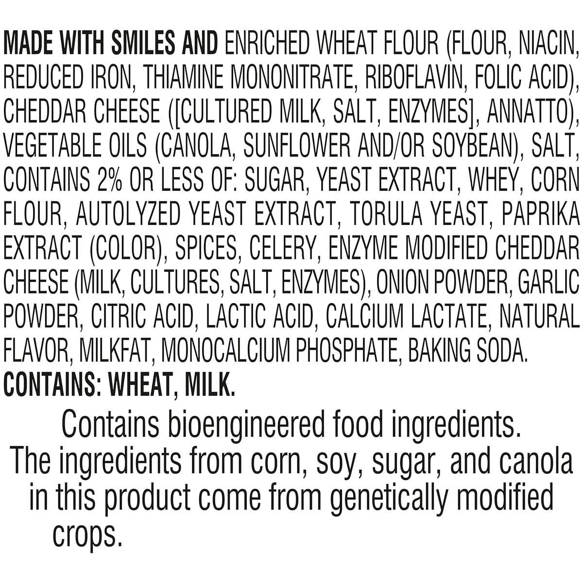 six available flavor variants including disney mickey mouse, flavor blasted xtra cheddar, whole grain, sharp cheddar, and colors