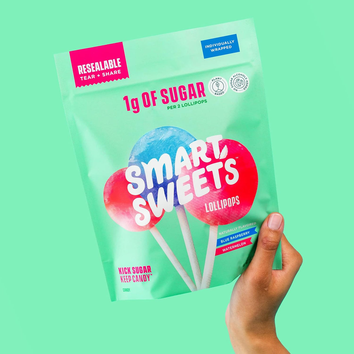 SmartSweets Lollipops – Sugar-Free Candy Alternative for Mindful Snacking at Home