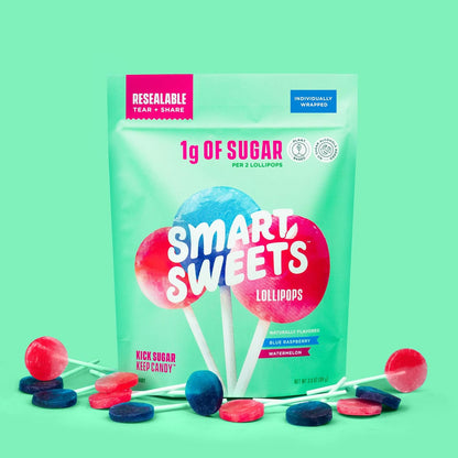 SmartSweets Lollipops – Sugar-Free Candy Alternative for Mindful Snacking at Home