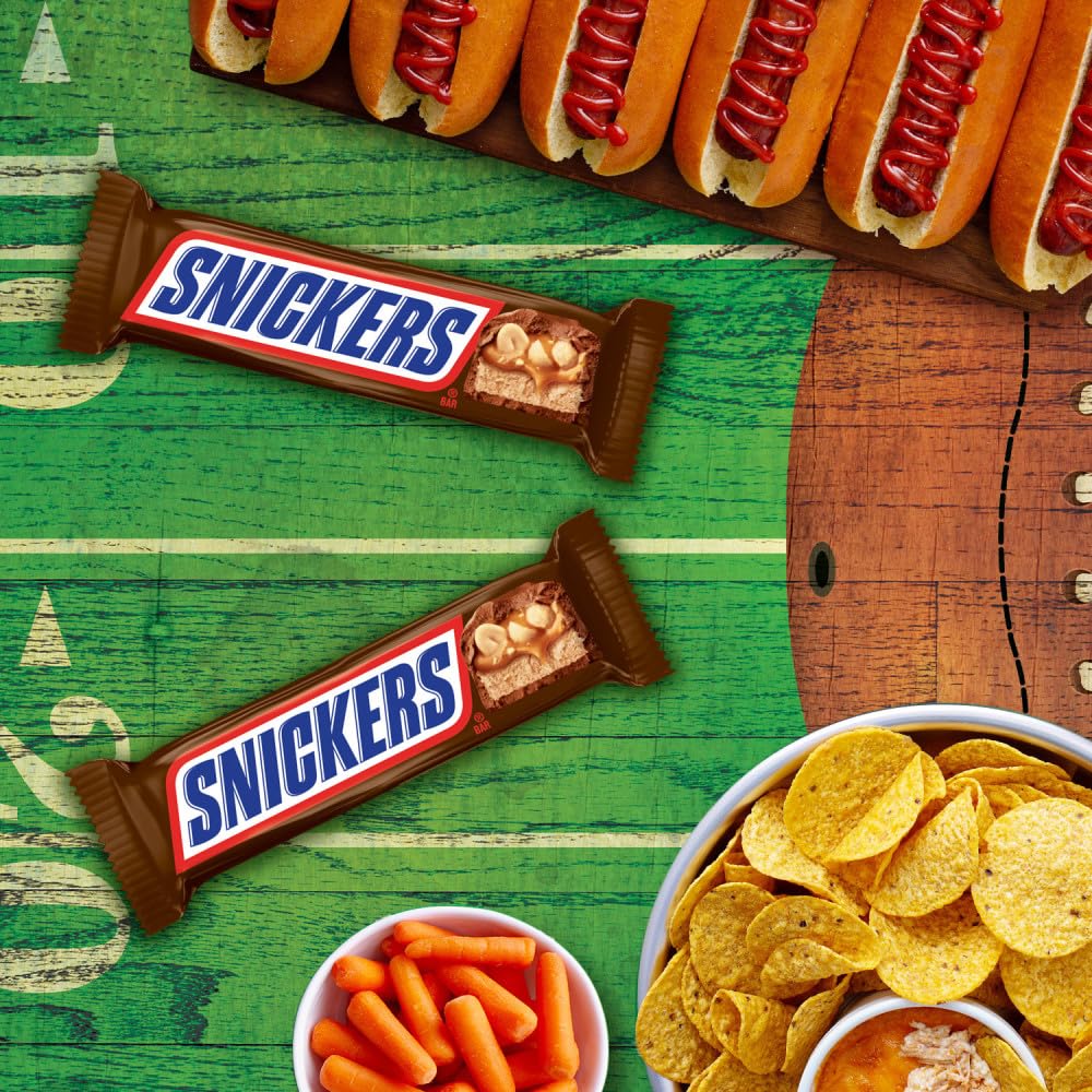 SNICKERS NFL Branded Candy Bars – Crowd-Pleasing Gift for Fantasy League Commissioners and Draft Night Organizers