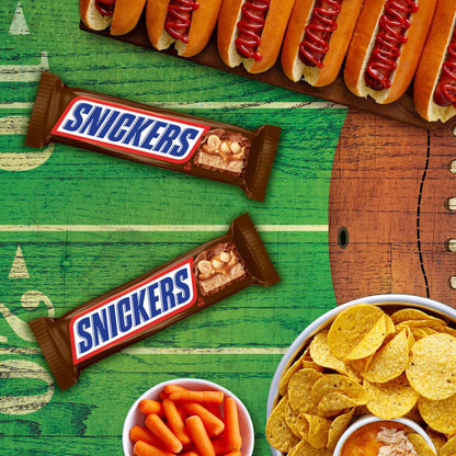 SNICKERS NFL Branded Candy Bars – Crowd-Pleasing Gift for Fantasy League Commissioners and Draft Night Organizers