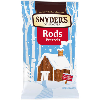 Snyder's of Hanover Pretzel Rods – Better-for-You Crunchy Snack for Clean Eating Routines