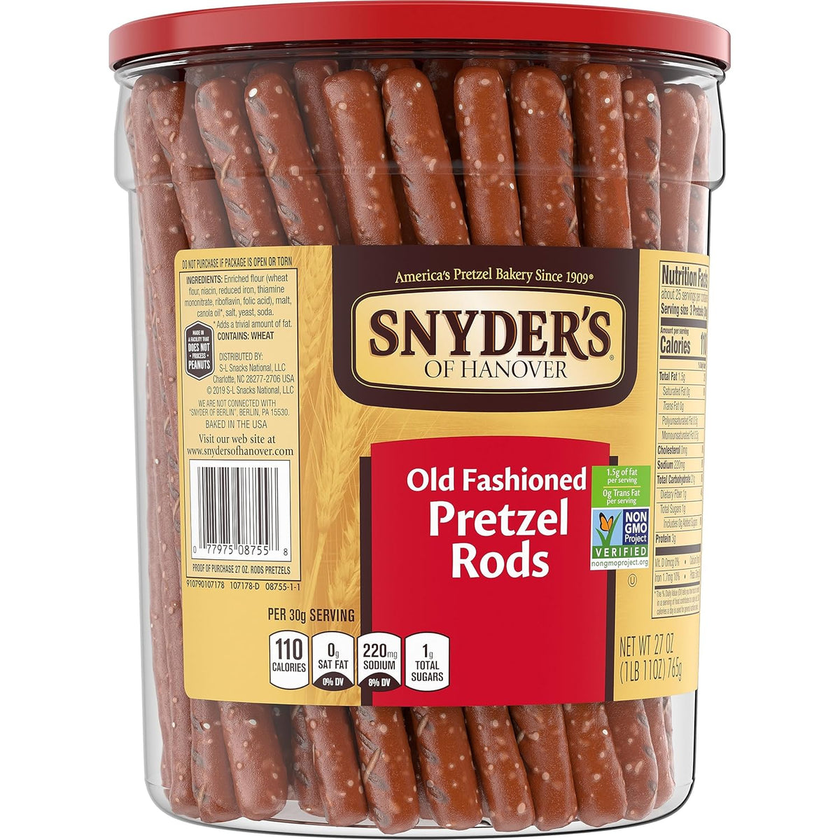 Snyder's of Hanover Pretzel Rods – Crowd-Pleasing Party Snack for July 4th and Game Day Gatherings