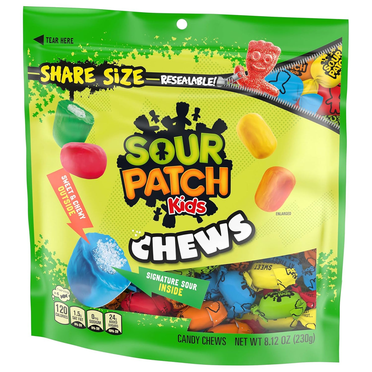 SOUR PATCH KIDS Variety Gummy Candy Resealable Bag – Stocking Stuffer and Halloween Candy Bowl Favorite