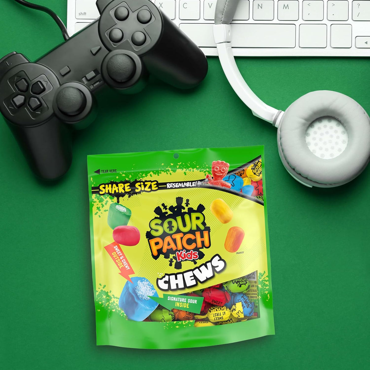 SOUR PATCH KIDS Variety Gummy Candy Resealable Bag – Stocking Stuffer and Halloween Candy Bowl Favorite