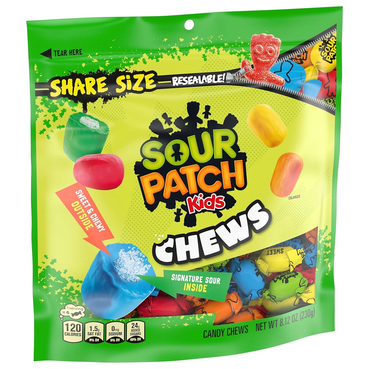 SOUR PATCH KIDS Variety Gummy Candy Resealable Bag – Stocking Stuffer and Halloween Candy Bowl Favorite