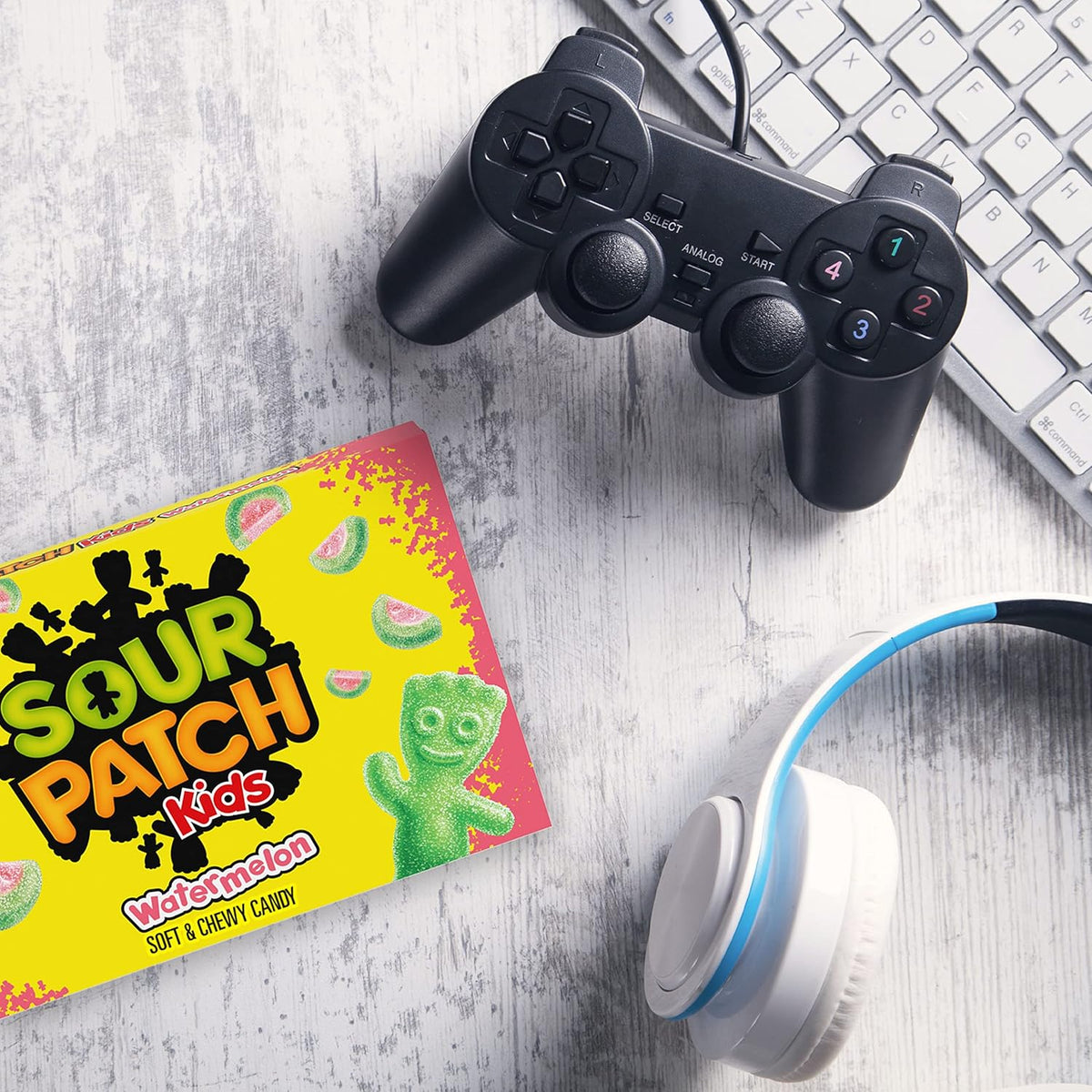 SOUR PATCH KIDS Watermelon Soft & Chewy Candy, Pre-Portioned Treat for Lunchboxes, Halloween Buckets, and Easter Baskets, 12 - 3.5 oz Boxes