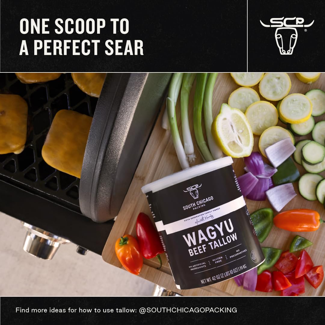 South Chicago Packing Wagyu Beef Tallow – Connoisseur-Grade Cooking Fat for Luxury Home Dining