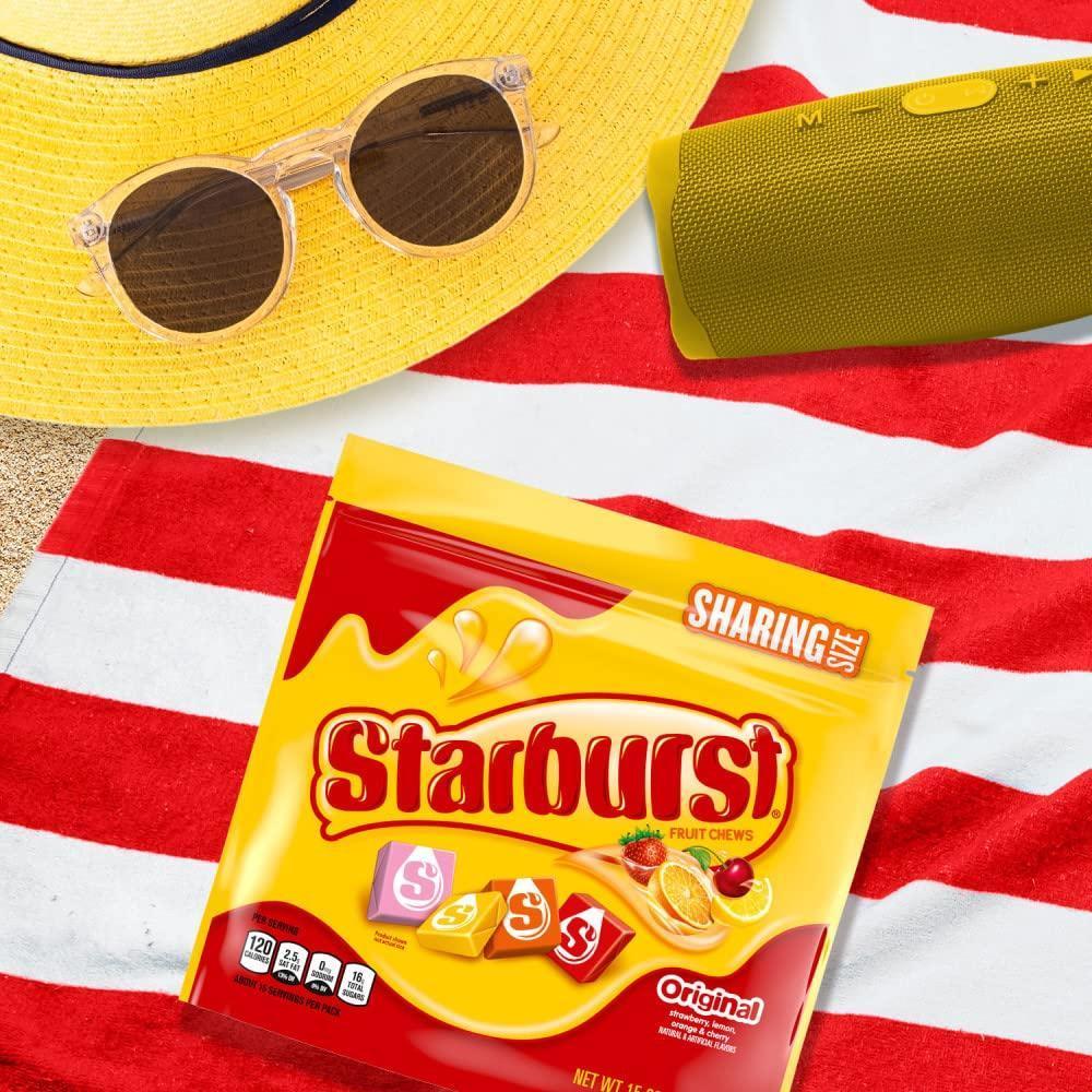 Starburst Original Candy – Safe Playroom and Nursery Snack with Individually Wrapped Gluten-Free Fruit Chews, 15.6 oz Bag