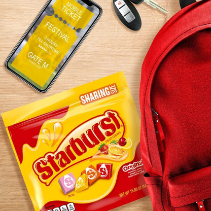 Starburst Original Candy – Safe Playroom and Nursery Snack with Individually Wrapped Gluten-Free Fruit Chews, 15.6 oz Bag