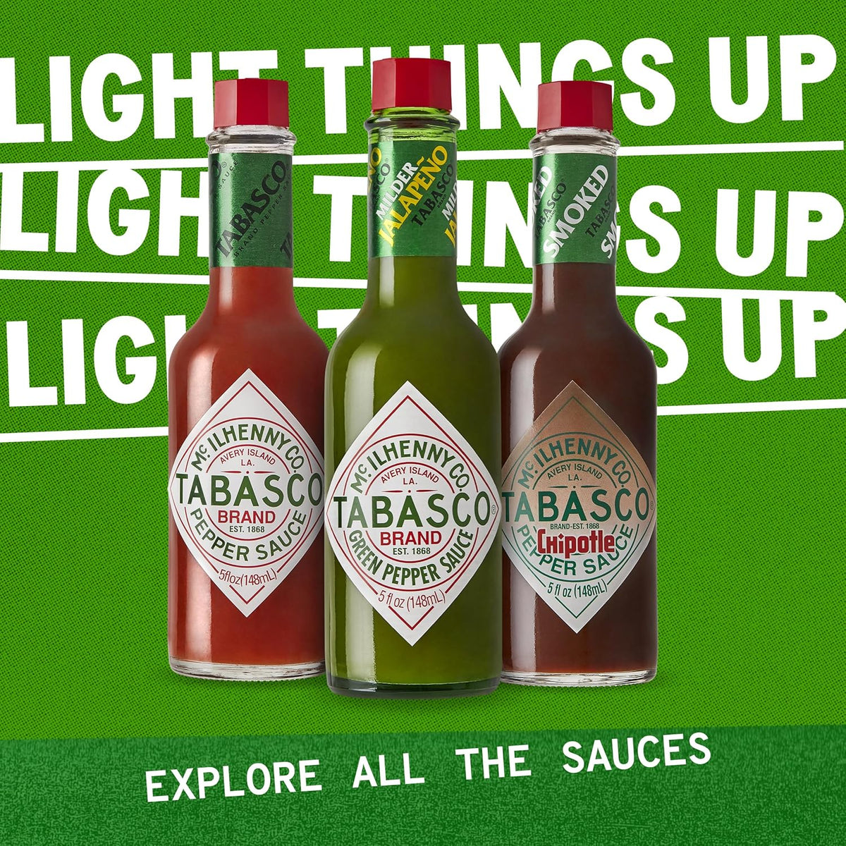 Tabasco Original Red Hot Sauce – Durable Bottle for Travel Lunchboxes and Picnics, 2 oz Mini