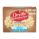 Orville Redenbacher's Naturals Simply Salted Microwave Popcorn – Whole Grain Pantry Staple for Casual Home Gatherings, 6-Count