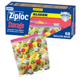 Ziploc Power Shield Gallon Slider Bags – Tear-Resistant Food Storage for Reducing Waste and Spills