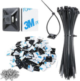 XHF Tool Free Sticky Cable Holders – Apartment Friendly Wall and Baseboard Cord Control for Renters Who Care About Design