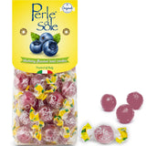 Perle di Sole Italian Candy - Imported Italian Blueberry Hard Candy with Tart Center - Outdoor Entertaining Candy Bowl for Garden Parties