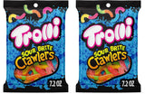 Trolli Sour Brite Crawlers Very Berry Sour Gummy Worms – Durable Non Sticky Candy for Backpacks and Day Trips