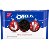 OREO Joy! Winter Embossed Cookies with Red Creme – After-School Snack Surprise for the Holiday Season