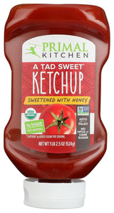 Primal Kitchen Less Is More Organic Ketchup, Essential Clean Ingredient Condiment 18.5 oz