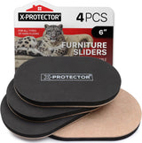 X-PROTECTOR Felt Furniture Sliders for Hardwood Floors – Home Office Productivity Booster, Rearrange Your Workspace Without Floor Damage