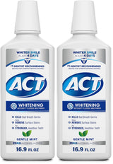 ACT Fluoride Whitening Rinse 16.9 fl oz – Pack of 2 Value Size for Couples, Families, and Shared Bathrooms
