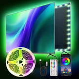 Ailitty AuroraStrip – Children's Room Decor Light, Peel and Stick RGB Strip with Built In Music Mode