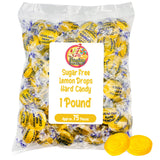 Arcor Sugar Free Lemon Drops - Arcor Individually Wrapped Candy for Lunchboxes, 1lb Bulk