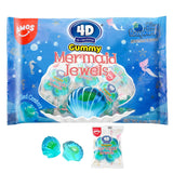 Amos 3D Mermaid Jewels Gummy Candy – Raspberry Filled Seashell Treats for Sea-Themed Cupcake Decorating Stations