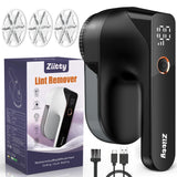Ziitty Sweater Defuzzer – Worry-Free Fabric Care for Families, Auto-Stop Safety Lock and Enclosed Blade Head