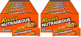REESE'S NUTRAGEOUS Caramel Peanut Butter Candy Bars – Trick-or-Treat and Classroom Party Handout for Kids, Bulk Individually Wrapped 36-Count Box