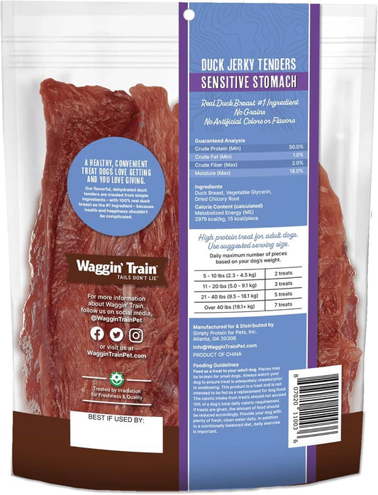 three-ingredient formula: duck breast, vegetable glycerin, dried chicory root