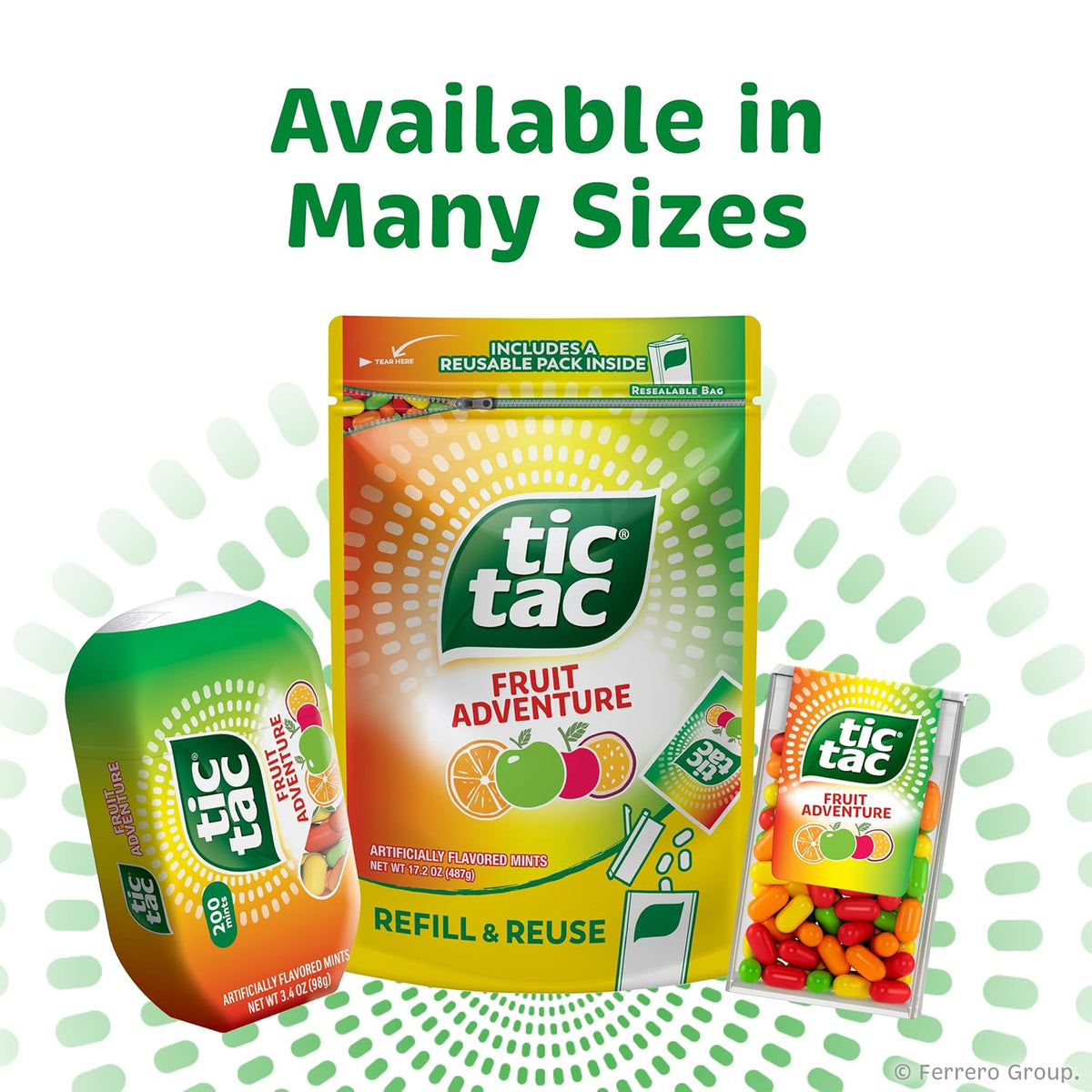 Tic Tac Fruit Adventure Mints – Fun Birthday Gift for Women and Mom, Fruity Pocket-Sized Treat Pack