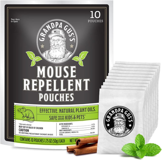 time-release peppermint and cinnamon oil pouch delivering 30 days of scent per sachet