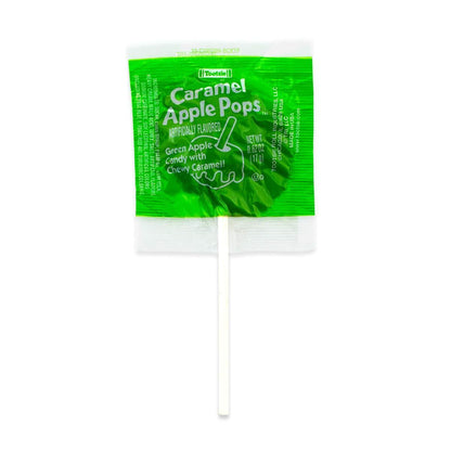 Tootsie Roll Caramel Apple Candy Pops – Kosher Halloween Bowl and Classroom Reward Jar, 48 Wrapped Suckers