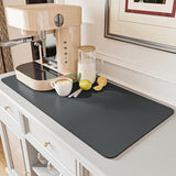 AMOAMI Absorbent Counter Mat – Floral Pattern Kitchen Decor for Espresso Stations and Sideboards