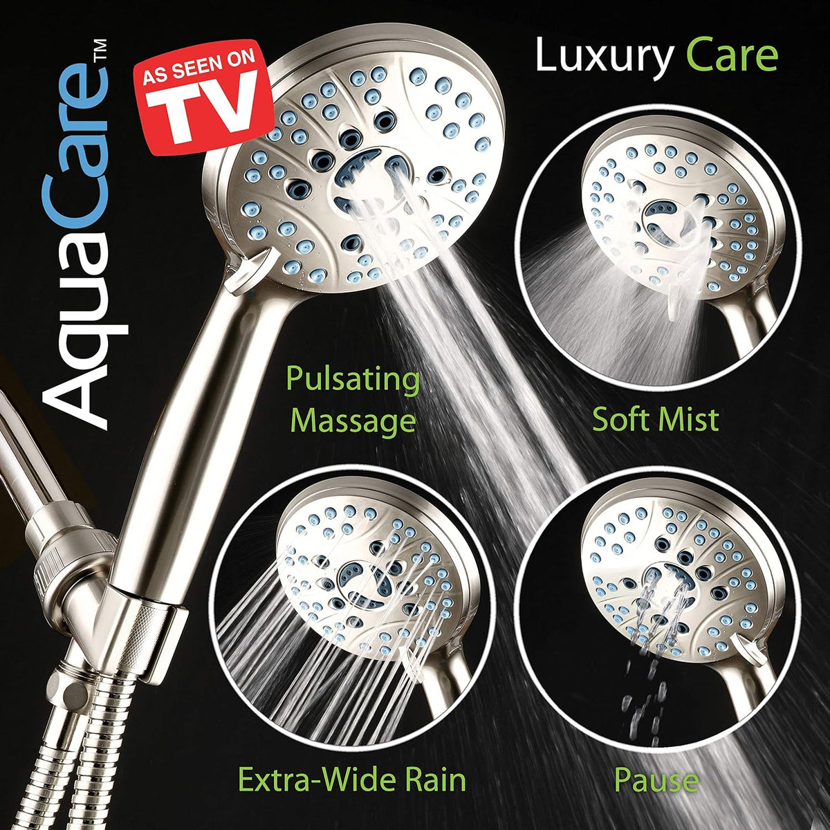 two flow-rate variants (2.5 gpm and 1.8 gpm watersense) and four finishes including matte black