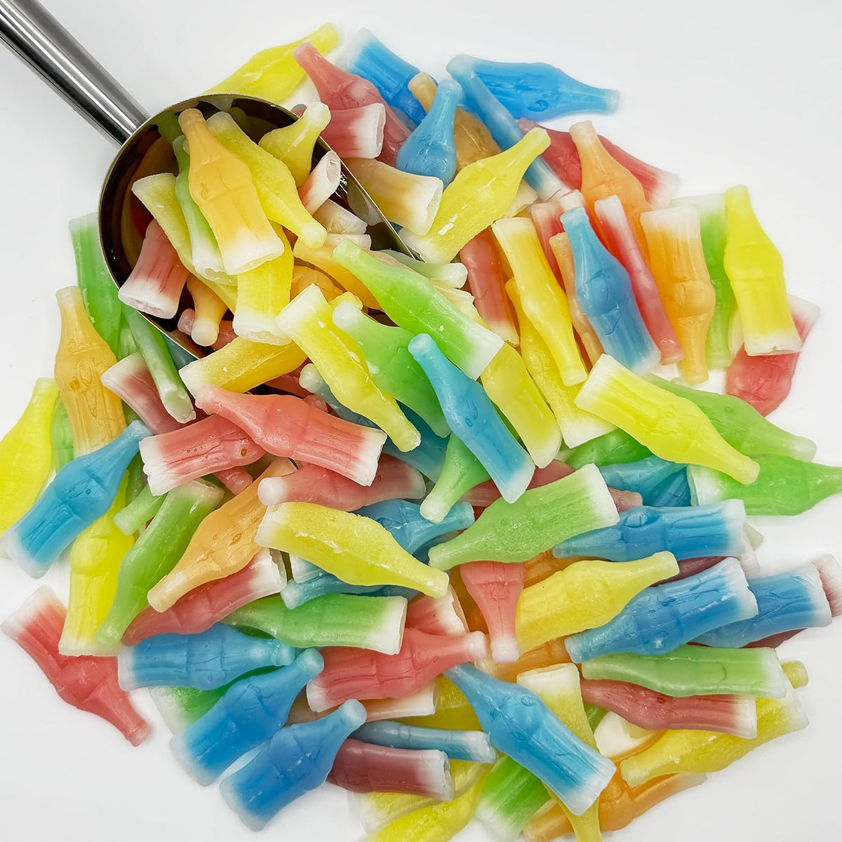 Wax Bottle Candy Drinks – Bulk Half-Pound Bag of Nip Candy Variety Flavors, Safe Novelty Snack for Children's Birthday Goody Bags